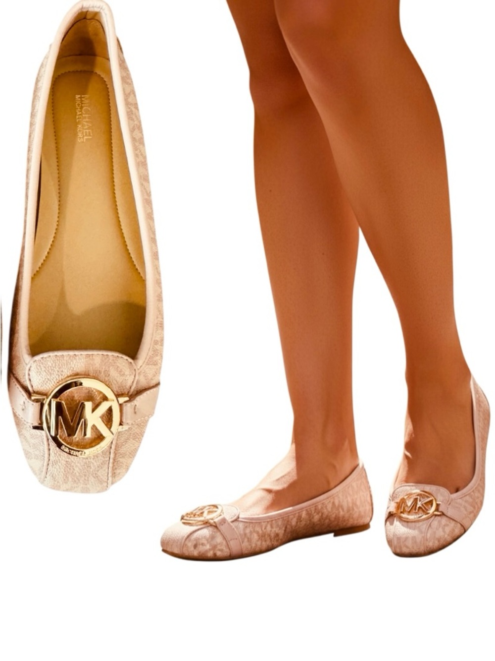 Michael Kors Pink Lillie Moccasin Flats - Picture 3 of 12